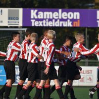 Sliedrecht JO13-1 - AB JO13-2: Verdiende winst beloning voor hard werken